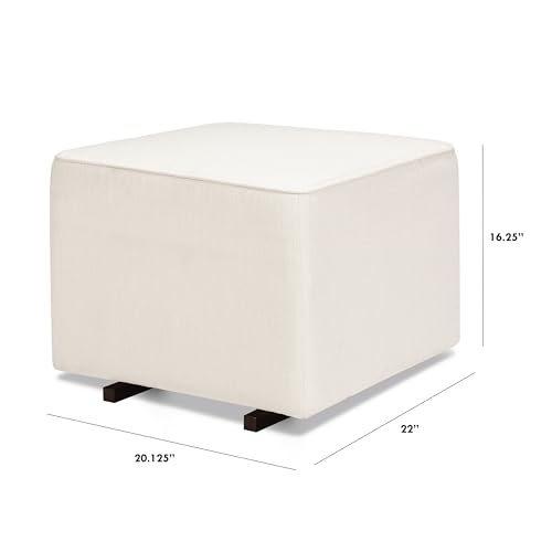 Davinci Universal Gliding Ottoman in Performance Cream Linen, Greenguard Gold & CertiPUR-US Certified - image 7