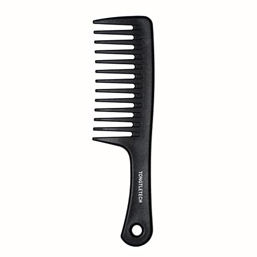 Peine de Dientes Anchos Negro para Todo Tipo de Cabello miniatura 1