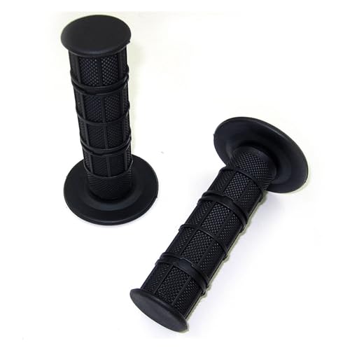 11 colours handle grips Motorcycle Motocross Hand Grips Dirt Bike Gel Handle Bar Universal dirt bike pit bike (Color : Black A)