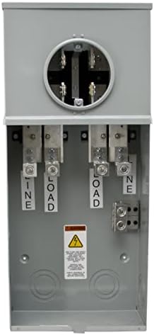 324 N Meter Enclosure, 400A, 4 Jaw, 1PH, 3W, UG, MCC Bypass, Narr...