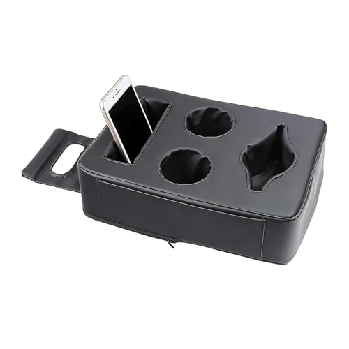 Porte-boissons arrière de voiture avec plateau robuste et porte-gobelet intégré