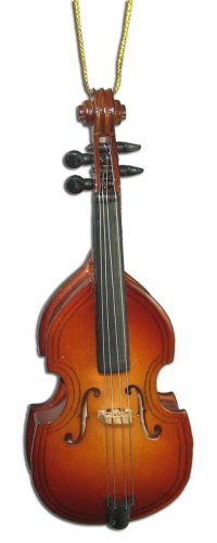 BHB Glass & More Miniature Upright Bass Christmas Ornament 4