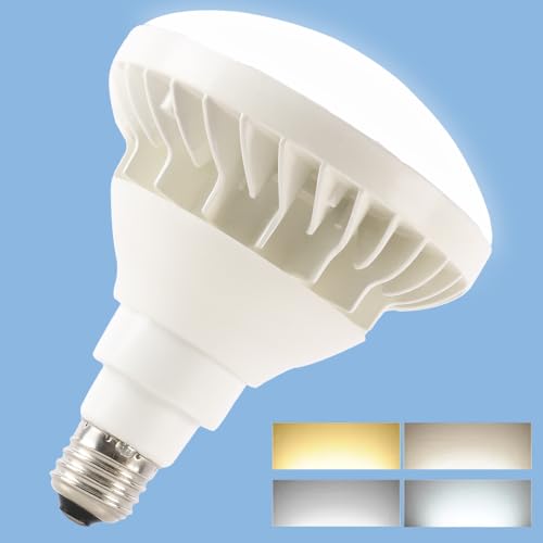 【1年保障】PAR38 LED電球 E26 一番 明るい バラストレス水銀灯 LED 300W型相当 密閉器具対応 ビーム電球 ビームランプ 白色 昼白色 昼光色 消費電力25W 明るさ5000LM 高輝度タイプ 高演色 LED スポットライト E26口金 IP65防水加工 室内外兼用可能 長寿命 超軽量 店舗 廊下 工場 駐車場 寝室 調光器非対応 PSE認証済 工事不要 (電球色3000K) - Montuse - 商品画像