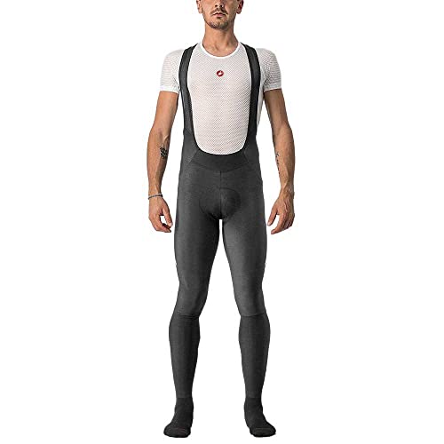 CASTELLI VELOCISSIMO 5 BIBTIGHT Leggings, Hombre, Black/Silver Reflex, L