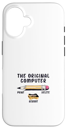 The Original Computer Sarcastic Funny IT Tech プリント 削除 スマホケース iPhone 16 用