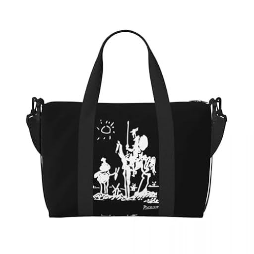 QIOEURYU Bolsa de Viaje Bolso Tote Don Quijote de para mujer de gran capacidad Artista español Gimnasio Playa Hombro Loisirs al Aire Libre Regalos de vacaciones | Ya disponible en tu tienda friki favorita! En mundofriki.es!