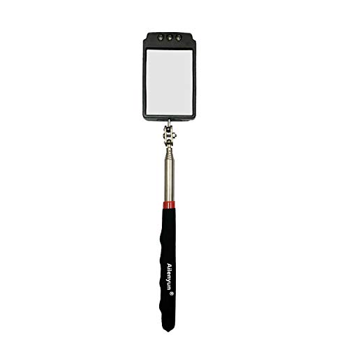 Miroir d'inspection mécanique télescopique à LED pour inspecter les zones sombres