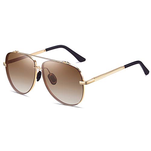 FSK Oversized Classic Aviator Sunglasses with Polarized Lens2