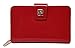 PIERRE CARDIN Portefeuille femme, beau, grand, espace, cuir, rfix, cadeau, portefeuille avec porte-monnaie, porte-billets, portefeuille fille, rouge,