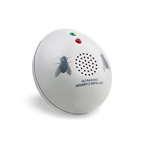 CLENERSA Repelente Moscas Ultrasonidos para Interiores Electrónico, Seguro Para Humanos y Mascotas, 60m2, Bajo Consumo Cover