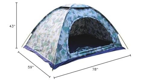 Carpa plegable impermeable dome para camping 2 personas miniatura 3