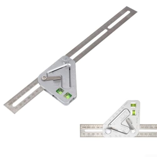Regla Medidora Multifuncional para Carpintería de Acero Inoxidable miniatura 1