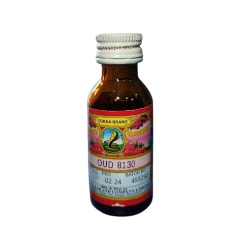 COBRA BRAND*ATTAR-OUD8130*Perfume/Natural High QualityReal And Long Lasting Attar, 0% Alcohol Attar For Man 25ML 1PACK H.M.HERBAL WORLD