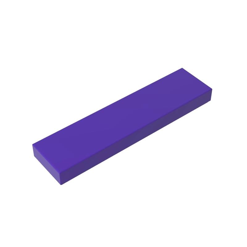 Gobricks 2431 Foundation Plate Tile 1x4 with Groove 50 Pieces GDS-563 Compatible with Lego Building Blocks Color:Dark Purple โ image 1