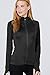 makeitmint Women's Comfy Zip Up Stretchy Work Out Track Jacket w/Back Pocket Large YJZ0002_02BLACK Black