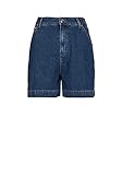 TOMMY HILFIGER Damen Shorts Reißverschluss geknöpft seitliche Eingrifftaschen Gesäßtaschen reine Baumwolle Uni dunkelblau