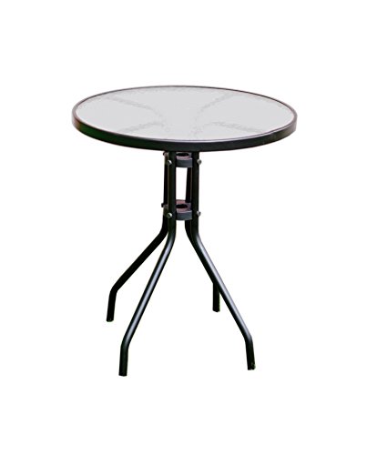 Table de patio de jardin noire pour aménager facilement un balcon étroit - 2