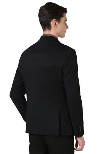 Image of Peter England Textured Knit Single-Breasted Blazers