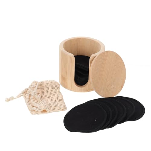 NIYANGLE 16Piezas Almohadillas Desmaquillantes De Reutilizables Esponjas Para Limpieza Facial Almohadillas Flexibles Ecológicas y Absorbentes Con Bolsa
