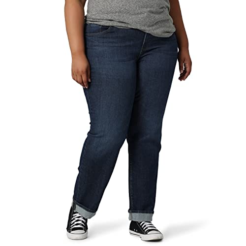 Lee Women's Plus Size Mid Rise Boyfriend Jean