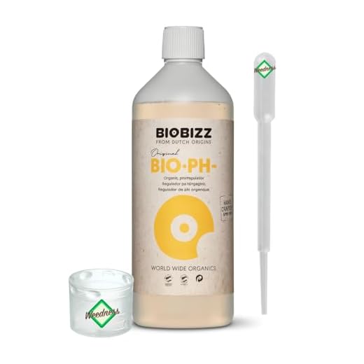 Weedness BioBizz Bio pH- Minus 1 Liter - Natürlicher Biologischer pH-senker Grow Anbau Indoor Outdoor Dünger Flüssig