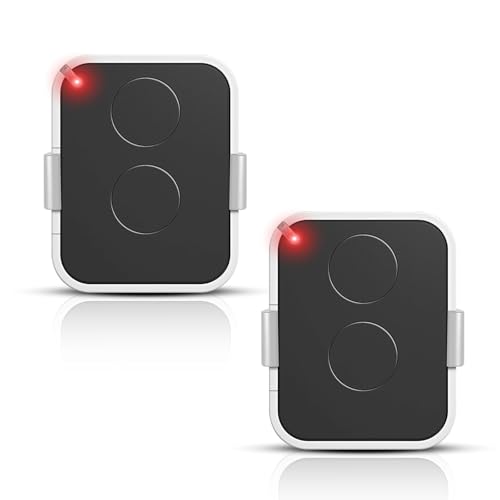 2PCS 433,92 MHz Télécommandes de Portail, Compatible Nice Era ONE2/ON2E/ON4E/ON1E, 2 Canaux Télécommande Porte de Garage,Rolling Code