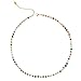 ELKEYE Spiral-Patterned Necklace For Women Geometric Square with Temperament Colorful Tourmaline Pendant Titanium Steel Plated with 18k Gold Fashionable Design Sense Necklace