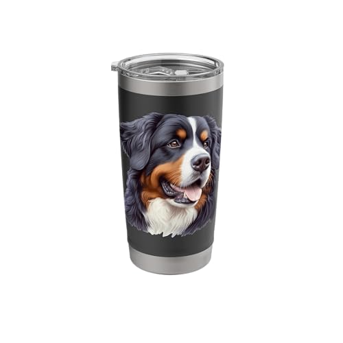 Bernese Mountain Dog Portrait Stainless Steel Insulated Tumbler