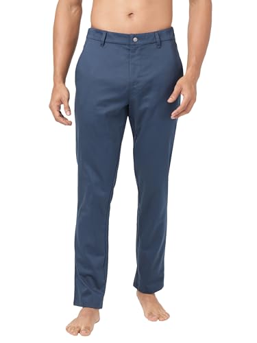 Image of Jockey IM26 Men's Super Combed Cotton Rich Elastane Stretch Woven Fabric Slim Fit All Day Pants with Side Pockets