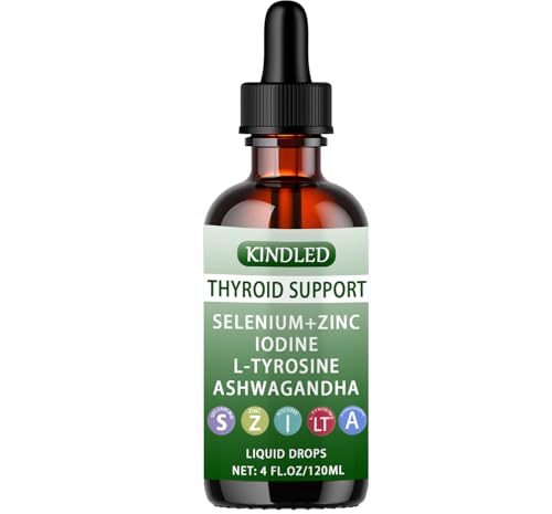 Kindled Thyroid Support Drops Herbal Liquid Formula 4 fl oz
