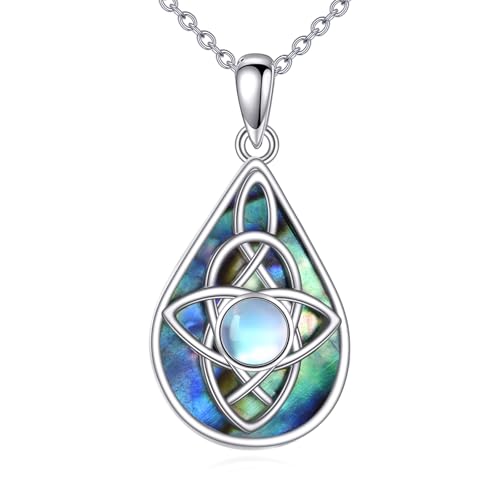 Bijoux pierre de lune goutte argent massif pour femme élégante