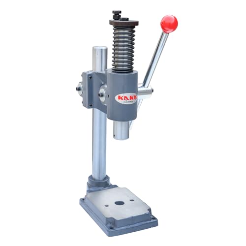 KAKA INDUSTRIAL Arbor Press 2-Ton Capacity Manual Press Hand Punching Machine Adjustable Height up to 8 inch for Bearing Installation Metal Bending and Assembly Work AP-2S