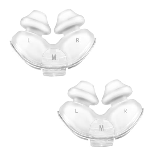 Replacement Nasal Pillows for ResMed Airfit P10, Ultra-Soft Silicone, Gentle Fit, Comfortable Seal, Replacement CPAP Supplie, 2 Packs (Medium)