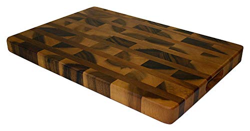 Large Wood Cutting Board For Kitchen - 16 x 10 Inch - Thick, Sturdy Hardwood Chopping Board With Juice Groove - Reversible Design