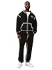 True Religion Men’s Super QT Cinched Zip Up Hoodie | Premium Active Top with Logo Detailing and Full Zip, Jet Black, XXL #5
