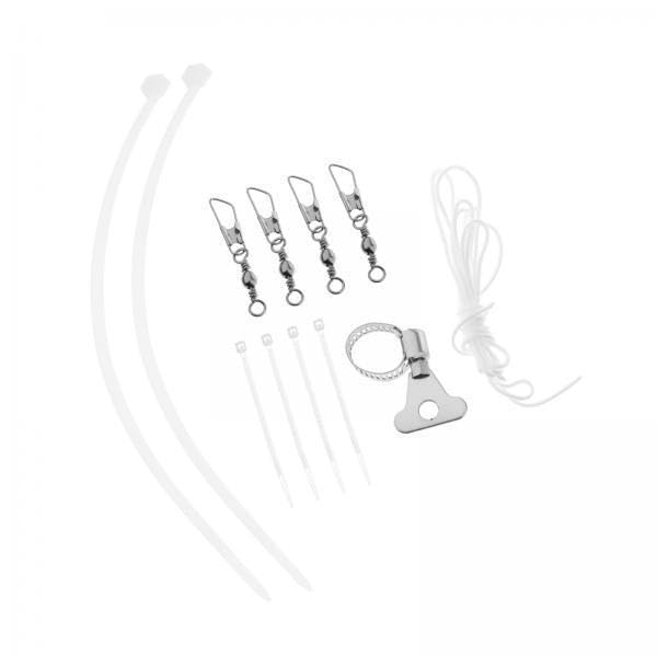 6X Pole Hardware Parts Repair Halyard Rope and 4 PCS Metal Hook Clips-image-43