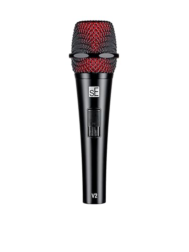 Microphone dynamique sE Electronics V2-SW-QTR supercardioïde avec interrupteur et câble 4.6m