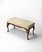 HomeRoots Wood Classic Olive Brown Bench