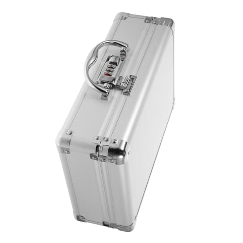 Metal Toolbox Portable Briefcase with Password Lock Multi Functional Storage Case for Tools Cosmetics and Accessories Lightweight Durable Design for Travel - Main Image