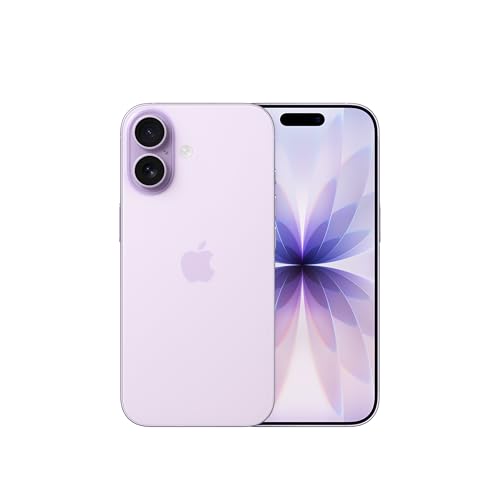 Apple iPhone 17 (256 GB):ProMotionを採用した6.3インチディスプレイ、A19チップ、 グループセルフィーを一段とスマートに撮れるセンターフレームフロントカメラ、向上 した耐擦傷性能、一日中使えるバッテリー;ラベンダー