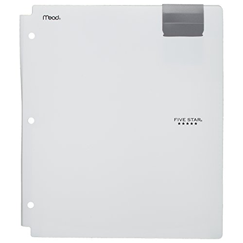 Five Star 4-Pocket Folders, Folders With Pockets, Fits 3 Ring Binder, Plastic, Teal, White, Purple, Lime, 4 Pack (73274) #TOP7