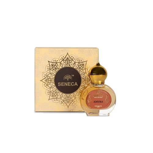 Image of Seneca 12ML Amyra Attar - Premium Non-Alcoholic Roll-On Perfume | Long-Lasting Unisex Fragrance, Arabic & French Blend, Ideal for Gifting