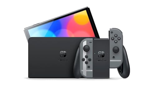 Nintendo Switch OLED Model w/Black Joy-Con (Renewed)