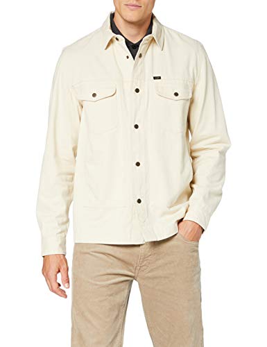 Lee Military Worker Shirt Camicia Uomo, Bianco