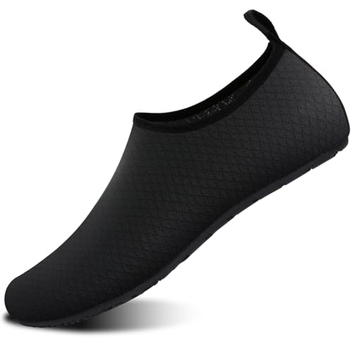 Image of WateLves Water Shoes for Womens Mens Barefoot Quick-Dry Aqua Socks for Beach Swim Surf Yoga Exercise New Translucent Color Soles
