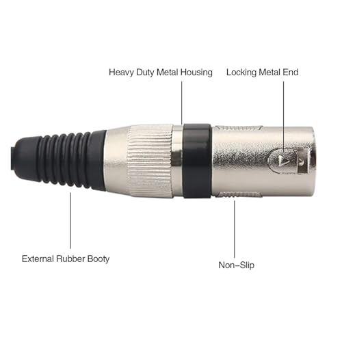Cable Dual XLR a Jack 3.5mm Estéreo, 10m miniatura 5