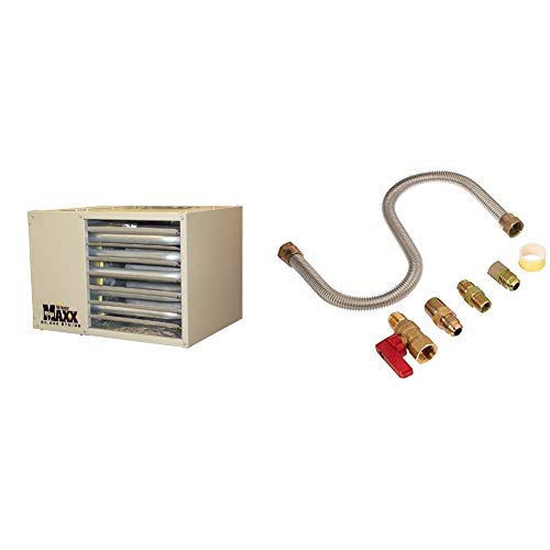 Mr. Heater F260560 Big Maxx MHU80NG Natural Gas Unit Heater & F271239 One-Stop Universal Gas-Appliance Hook-Up Kit,Small