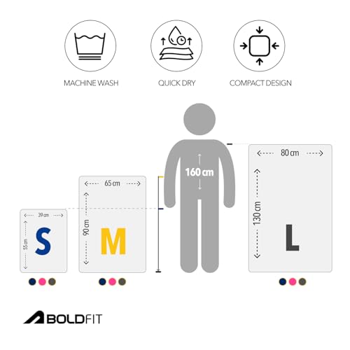 Image of Boldfit Microfiber Gym Towel for Men & Women Ultra Soft for Face Thin Quick Drying Lightweight Towel for Gym, Spa, Swimming, Sweat Absorbent for Men & Women Ultra Super Soft Lightweight Quick Drying