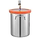 VEVOR 3 Gallon Vacuum Chamber, Upgraded Tempered Glass Lid Vacuum Degassing Chamber, 304 Stainless Steel Chamber, for Stabilizing Wood, Resin Degassing, Silicone Degassing and Plaster Degassing