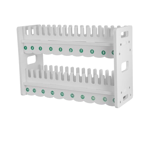 Soporte para 2 teléfonos jojofuny blanco con compartimentos 2